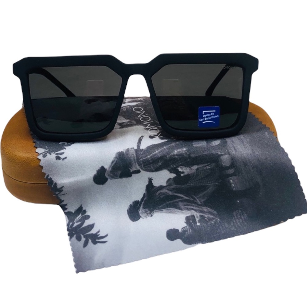 Benicio Black Rubber KOMONO Sunglasses NEW UV400 - Picture 2 of 10